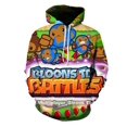 thumbnail image 1 of Chandails en Molleton Unisexes Hommes Femmes BLOONS TD3D Dessin Animé Chandail à Capuchon, 1 of 2