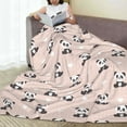 thumbnail image 6 of Pofeuu Cute Panda Print Ultra-Soft Micro Fleece Blanket,for Bed Or Sofa,All Season Throw Blankets Flannel Blanket-60"x50", 6 of 7
