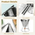 thumbnail image 4 of 40oz Stainless Steel Batter Dispenser, 1.2L Pancake Batter Dispenser with Stand, Batter Funnel with 4 Nozzles, Brush, Whisk, for Cupcake, Waffle, Crepes, Baking, Breakfast Prep, 4 of 6