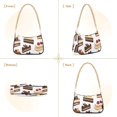 thumbnail image 7 of FORMRS Womens Shoulder Bag with Chain Strap Clutch Purse Cute Tote Handbag, White Cakes Pattern, 7 of 7