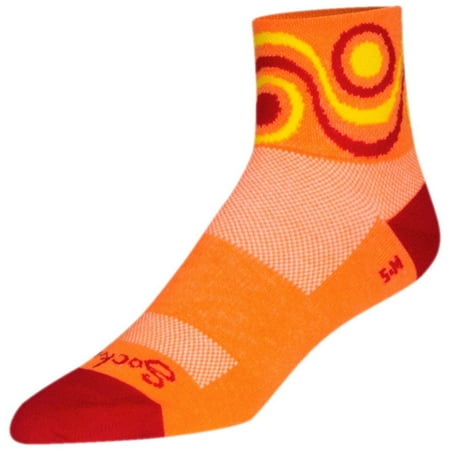 

SockGuy Classic Flow Socks - 3 inch Orange Large/X-Large