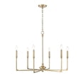 thumbnail image 6 of Millennium Lighting 25306 Azara 6 Light 32" Wide Pillar Candle Style Chandelier - Brass, 6 of 7