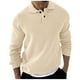 thumbnail image 1 of Blusa y camisa de manga larga con cuello vuelto para hombre, suéter holgado con botones y solapa, blusa de manga larga con solapa para hombre, 1 of 5