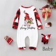 thumbnail image 2 of Penkiiy Christmas Pajamas for Family Matching Pjs Set, Red Plaid Reindeer Holiday Xmas Pajamas for Women Men Kids Red 3-6 Months, 2 of 4