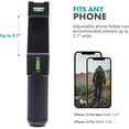 thumbnail image 3 of SIABC-P-3 Rotating Phone Tripod with Cold Shoe Mount for Light, Mic, or Grip - Compatible with iPhone, Samsung, Google, Android Phones, 3 of 4