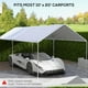 thumbnail image 3 of Toldo Outsunny para cochera, 305 x 118 cm, resistente a los rayos UV y al agua, 3 of 9