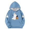 thumbnail image 2 of BFHHYA Tween Girls' Halloween Hoodie Kid Girls Printed Cute Sweatshirt Long Sleeve Pullover Top with Pockets (3-14 Years), 2 of 3