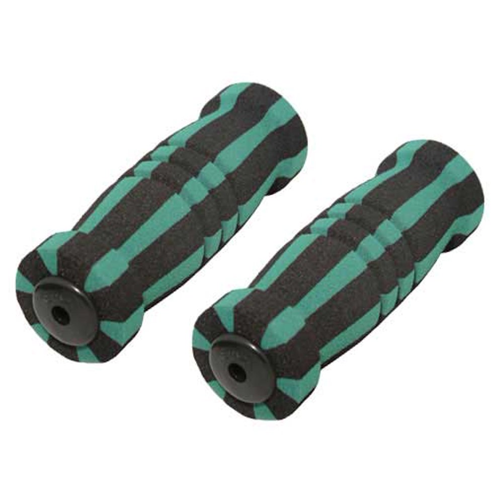 dark green bike grips