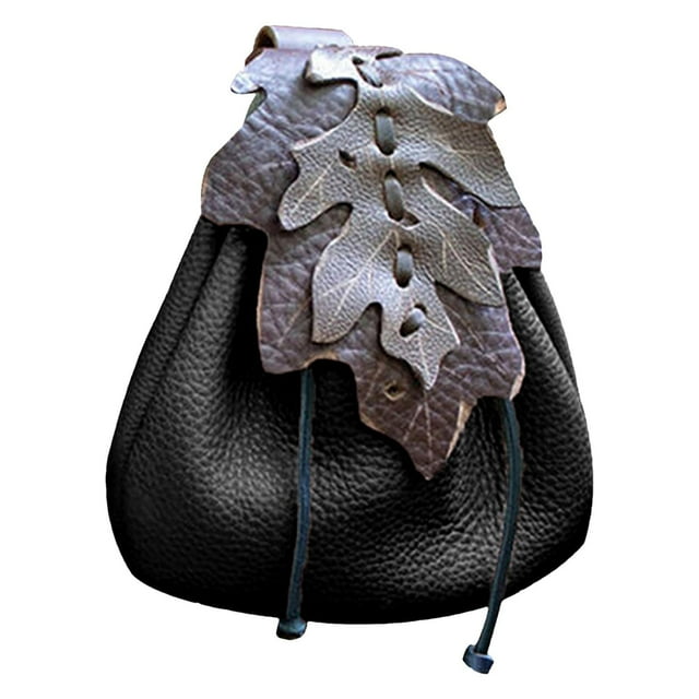 Bolso de cintura Festival al aire libre mujeres accesorios portátiles hombres Cosplay cinturón monedero Negro