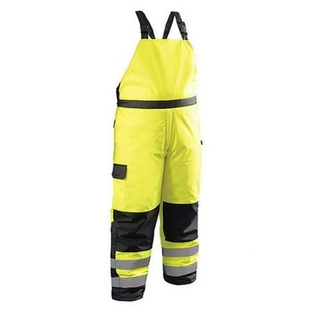 Occunomix 561-LUX-WBIB-Y4X Class E Waterproof Winter Bib Pants, Yellow - 4X