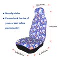 thumbnail image 4 of Sikiie flower Skull cartoon Car Seat Protector 2 Pack Car Seat Cushion Mat, Car Seat Covers for SUV, Truck, Van, 4 of 7