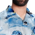 thumbnail image 5 of Ice Hockey Men's Short Sleeve Beach Shirts Button Down Poplin Casual Printed Summer Unisex, 5 of 6