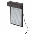 thumbnail image 1 of Automatic Chicken Coop Door, Multifunction Solar Powerd Manual Mode Brown Rolling Curtain Chicken House Door with LED Display Controller for Poultry for Duck, 1 of 7