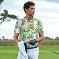 thumbnail image 3 of Fuzoiu Meadow Plants And Butterflies Print Men's Polo Shirts Short Sleeve,Golf Shirts for Men,Mens Golf Shirt Moisture Wicking Quick-Dry-XX-Large, 3 of 6