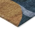 thumbnail image 3 of 8' X 10' Green Pink And Teal Blue Abstract Washable Indoor Outdoor Area Rug, 3 of 5