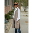thumbnail image 6 of Cizayoi Women Lightweight Long Sleeveless Cardigans Vest with Pockets, 6 of 8