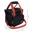 thumbnail image 2 of Unique Bargains Insulated Lunch Bag for Work Office, Picnic, Beach Black, 2 of 6