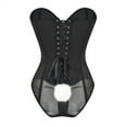 thumbnail image 4 of Ugoldhm Women's Strapless Overbust Corset Bodysuit - Lingerie Set with Bunny Ears Hair Band, 4 of 4