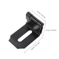 thumbnail image 4 of Miangastore Durable Black Stainless Steel Hasp Lock for Home Use with Seamless Base Various Use 2Pcs, 4 of 9