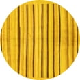 thumbnail image 1 of Ahgly Company Indoor Round Solid Yellow Modern Area Rugs, 7' Round, 1 of 4