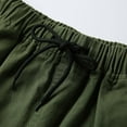 thumbnail image 5 of Floenr Mens Shorts,Men's Summer New Simple Fashion Belt Shorts Fashionable Pure Color Shorts, 5 of 8