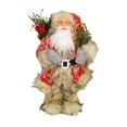 thumbnail image 3 of Figura de Papá Noel de 40 cm (15,75 pulgadas) para decoración navideña. Estatua de Papá Noel de pie para... transportar leña, 3 of 7