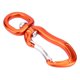 thumbnail image 4 of Hamaca de Aluminio Escalada, Hebilla Mosquetón Quickdraw Mousqueton Rotativo de Seguridad Gancho para Colgar Rápido Naranja, 4 of 7