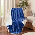 Sherpa Throw Blanket for Couch Sofa Fuzzy Soft Cozy Blanket for Bed