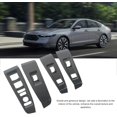 thumbnail image 4 of HUGFEGWE 4Pcs Window Lift Switch Panel Cover Carbon Fiber Door Window Lift Panel Cover Sturdy Strong Protection for Accord (High Configuration) CJB91-76933, 4 of 7