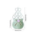 thumbnail image 2 of Fareti Rattan Hanging Planter Basket 9.84X5.53In Woven Decorative Wall Mounted Flower Pot for Garden Patio Balcony Storage Organizer, 2 of 6