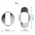 thumbnail image 3 of 2X 15CM Portable Air Conditioner Window Exhaust Duct Pipe Hose Interface Connector(Flat Nozzle), 3 of 6