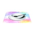 thumbnail image 3 of Ryvnso Placemats Set of 4 Rainbow Tie-dye-a3 Dining Mats Heat-Resistant Non-Slip Washable Table Mat, 3 of 8