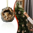 thumbnail image 2 of Christmas Decorations, Christmas Tree Ornaments Cute Hanging Ornaments for Christmas Tree Christmas Decor Indoors Home Party-Animal, 2 of 6