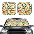 thumbnail image 2 of Daiia Lemon Fruits Vegetables 2PCS Car Windshield Sun Shade, Foldable Sun Shield for Car Front Window, Auto Sun Blocker Visor Protector Universal for Truck SUV Pickup-Small, 2 of 7