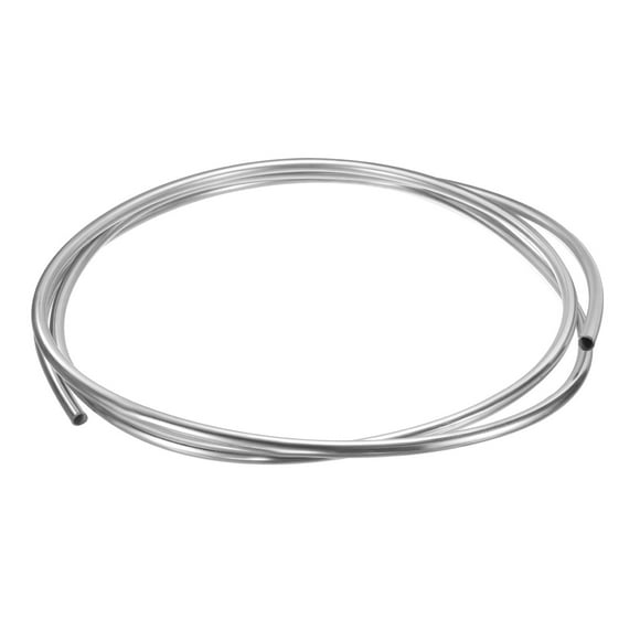 Stainless Steel Tubing Coil, 1/2" OD x 10 ft Industrial 304 Stainless Steel Tube, Welded Steel Tubing, Silver Tone