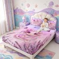 thumbnail image 2 of Manfei Pastel Amphibian Axolotl Fitted Sheet Full,Cute Salamander Pattern Bed Set,3 Pieces,1 Fitted Sheet and 2 Pillowcases, 2 of 6