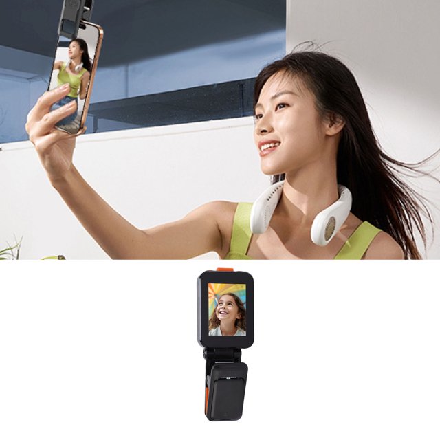 Phone Selfie Screen, Phone Rear Camera Screen 2 Inch 1080P HD Explosion Proof for Selfie Stick