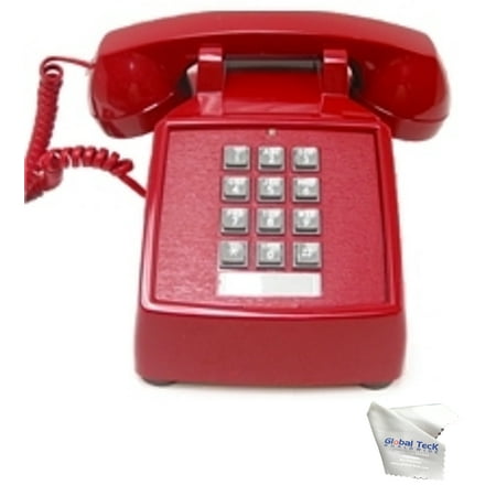UPC: 0048044250487 | 2500 VBA 20M (Red) Basic Desk Phone