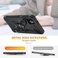 thumbnail image 6 of for Galaxy A04 Case Samsung A04 Case with Screen Protector Kickstand and Car Magnetic Sheet,Double-Layer Combination Protection,Fall Proof Protective Case for Samsung Galaxy A04(WJ Black), 6 of 16