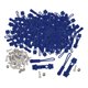 thumbnail image 4 of Kit de reparación de cremalleras de 200 unidades con cabezales de cremallera de instalación rápida para ropa, maletas y bolsos. Azul oscuro, 4 of 9