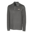 thumbnail image 2 of Men's Cutter & Buck Gray Los Angeles Rams Big & Tall Advantage Eco Pique DryTec Tri-Blend Long Sleeve Polo, 2 of 3