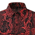 thumbnail image 4 of DDAPJ pyju Mens Long Sleeve Floral Dress Shirt Flowered Pattern Print Button Down Shirts Lightweight Linen Shirt Multicolor XXXL, 4 of 6