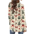 thumbnail image 7 of Cutuoiiu Women's Fashionable Christmas Printed Long Sleeve Cardigan Jackets Gifts, 7 of 7