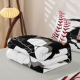 thumbnail image 5 of Homewish Letter P Baseball Player Print Zipper Twin Comforter Sets with Fitted Sheet and 2 Pillowcases,Sports Monogram Zipper Bedding Set For Kids Boys And Girls,Reversible,4-Piece, 5 of 7
