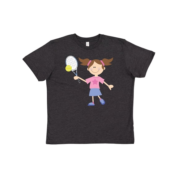 Inktastic Tennis Girl Youth T-Shirt