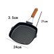 thumbnail image 3 of Folding Frying Pan with Anti Scald Wooden Handle Safe and Enjoyable Cooking, 3 of 11