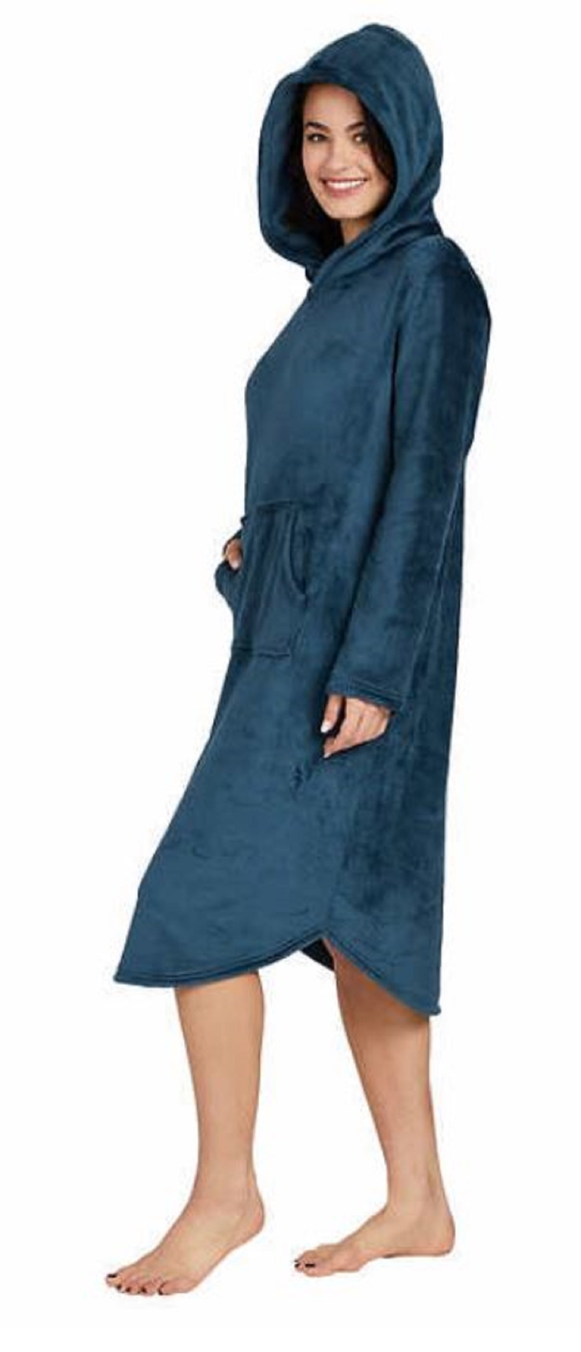 32 DEGREES Womens Hooded Lounger Hoodie,Deep Baltic,Small/Medium -  Walmart.com