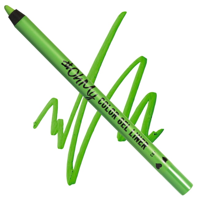 Lamel OhMy Color Gel Delineador de ojos - Delineador de ojos impermeable de larga duración - Delineador de ojos de colores vibrantes altamente pigmentado - Delineador de ojos verde 403 (menta fresca)