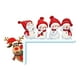 thumbnail image 2 of Adornos navideños de madera para marcos de puerta | Adornos navideños colgantes personalizados de madera maciza | Adornos rústicos navideños 3D coloridos para esquinas | Juego de 2 regalos de, 2 of 9