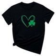 thumbnail image 4 of Besolor T-Shirts de la Saint-Patrick pour Femmes Été Col Rond Manches Courtes Tuniques Tops Décontractés Blouse Graphique Ample, 4 of 6